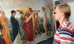 Augmented Reality Großformatdruck Mimaki die Kreuzigung Christi Kunstprojekt