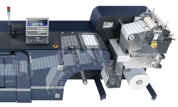 Flexodruckeinheit an der Accuriolabel230 Konica Minolta