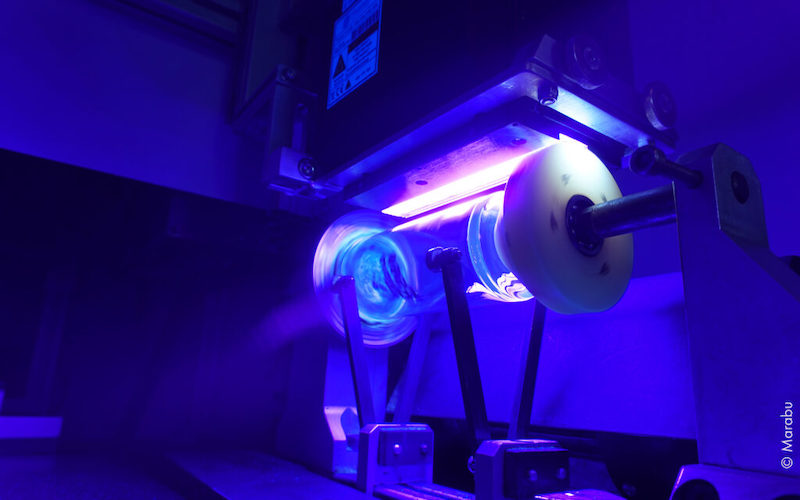 Marabu Glasdruck Aushärtung mit LED-UV