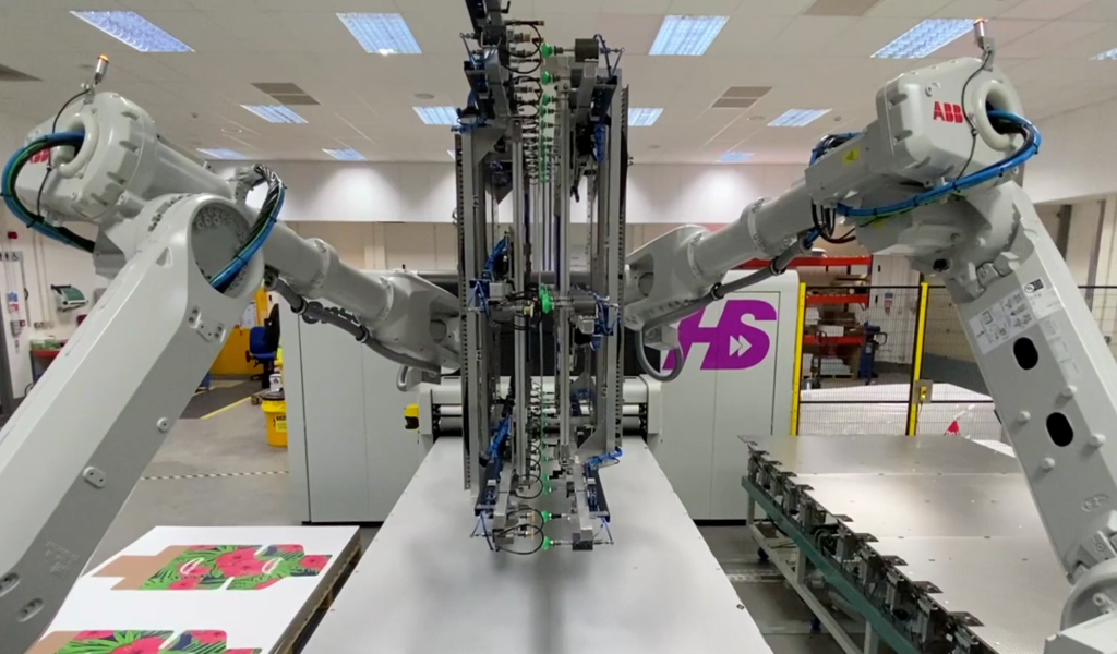 Fujifilm Inca Digital Onset X HS High-Five Roboterarm für doppelseitigen Druck